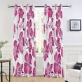 thumbnail image 6 of Hand Draw Flower Blackout Curtains 84"x42" Thermal Insulated Curtain 1 Panel, 6 of 7