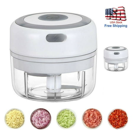 

Wireless Electric Garlic Press Mincer Masher Vegetable Grinder Food Chopper Tool