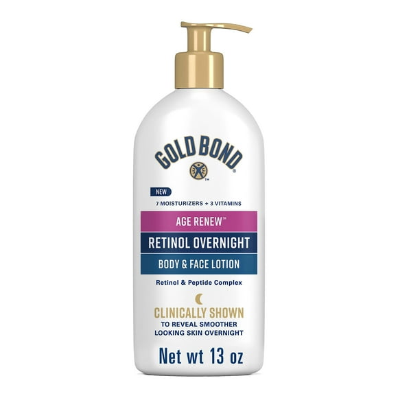 Loción Gold Bond Age Renew Retinol Overnight 385 ml