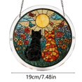 thumbnail image 3 of Tong Acrylic Puzzle Style Colored Glass Style Hanging Featuring Unique Irregular Shapes As Home Art Which Can Be Installed On Windows, 3 of 5