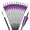 Purple, variant on 12X 30" Carbon Arrows SP500 Shaft 4" Turkey Feather Recurve Compound Bow Hunting Target