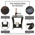 thumbnail image 7 of UBesGoo 18 in Outdoor Side Table, Glass Top Wicker Coffee Bistro Table,Wicker End Table, Rattan Furniture for Poolside, 7 of 7