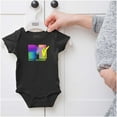 thumbnail image 5 of Retro MTV Distressed Stamps Logo Romper Boys or Girls Infant Baby Brisco Brands NB, 5 of 6
