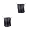 thumbnail image 2 of Yuarrent Cesta de lavandería portátil y plegable para una fácil organización, ahorra espacio, cesta de lavandería plegable, color negro Negro 2Conjunto, 2 of 6