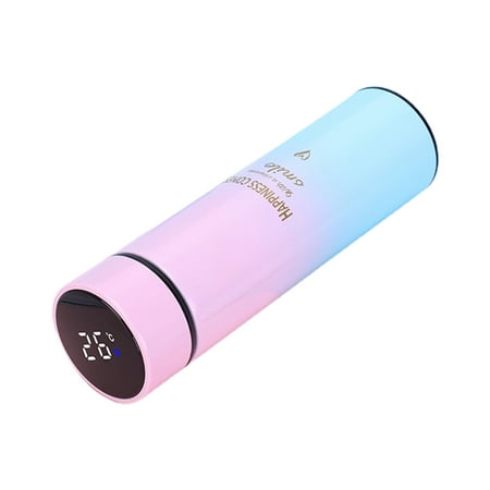 

Gradient Color Thermos Cup Stainless Steel Smart Vacuum Flask Portable Insulated