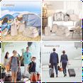 thumbnail image 5 of 8PCS Travel Assortment Storage Bags Capacity Luggage Storage Bags for Packing Square Clothes Underwear Cosmetic Travel,F, 5 of 5