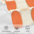 thumbnail image 5 of Yayeee 2 Pack Hand Towels for Bathroom 100% Cotton 16" x 28" Soft Absorbent Kitchen Towel, Orange Geometric Circles, 5 of 7