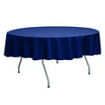 thumbnail image 1 of Ultimate Textile Reversible Shantung Satin - Majestic 72-Inch Round Tablecloth Royal Blue, 1 of 4