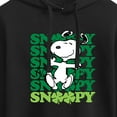 thumbnail image 3 of Peanuts - Snoopy Clover Dance - Juniors Cropped Pullover Hoodie, 3 of 6