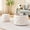 Beige + Velvet + Foam, variant on Luxurious Velvet Nesting Ottomans of 2, 4-in-1 Function, Round Storage Foot Stool with Wood Tray, No Assembly Needed