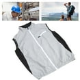 thumbnail image 1 of Breathable Mesh Air Conditioned Cooling Fan Vest Zipper Closure Sleeveless Cooling Jacket For Running Cooking Gardening, 1 of 8
