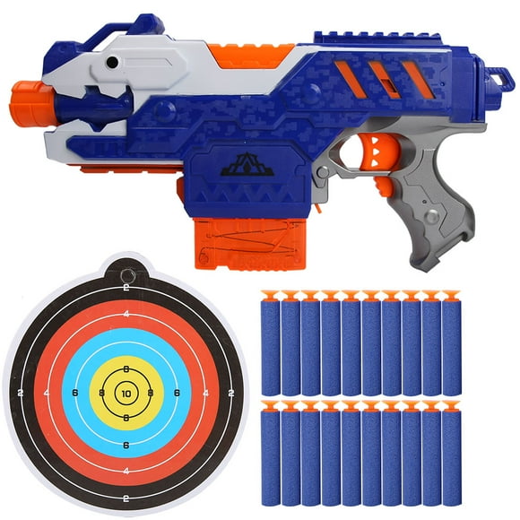 Children Electric Toy Gun Soft Bullet Gun Set Interaction Outdoors Shooting Toy