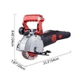 thumbnail image 2 of VEVOR 5800W Wall Chaser 38mm/1.5 Ancho de corte,Máquina cortadora de ranuras de pared 52mm/2 Profundidad de corte,Máquina ranuradora de pared con 8 hojas de sierra 6.3Diámetro 5000r/Min,, 2 of 8