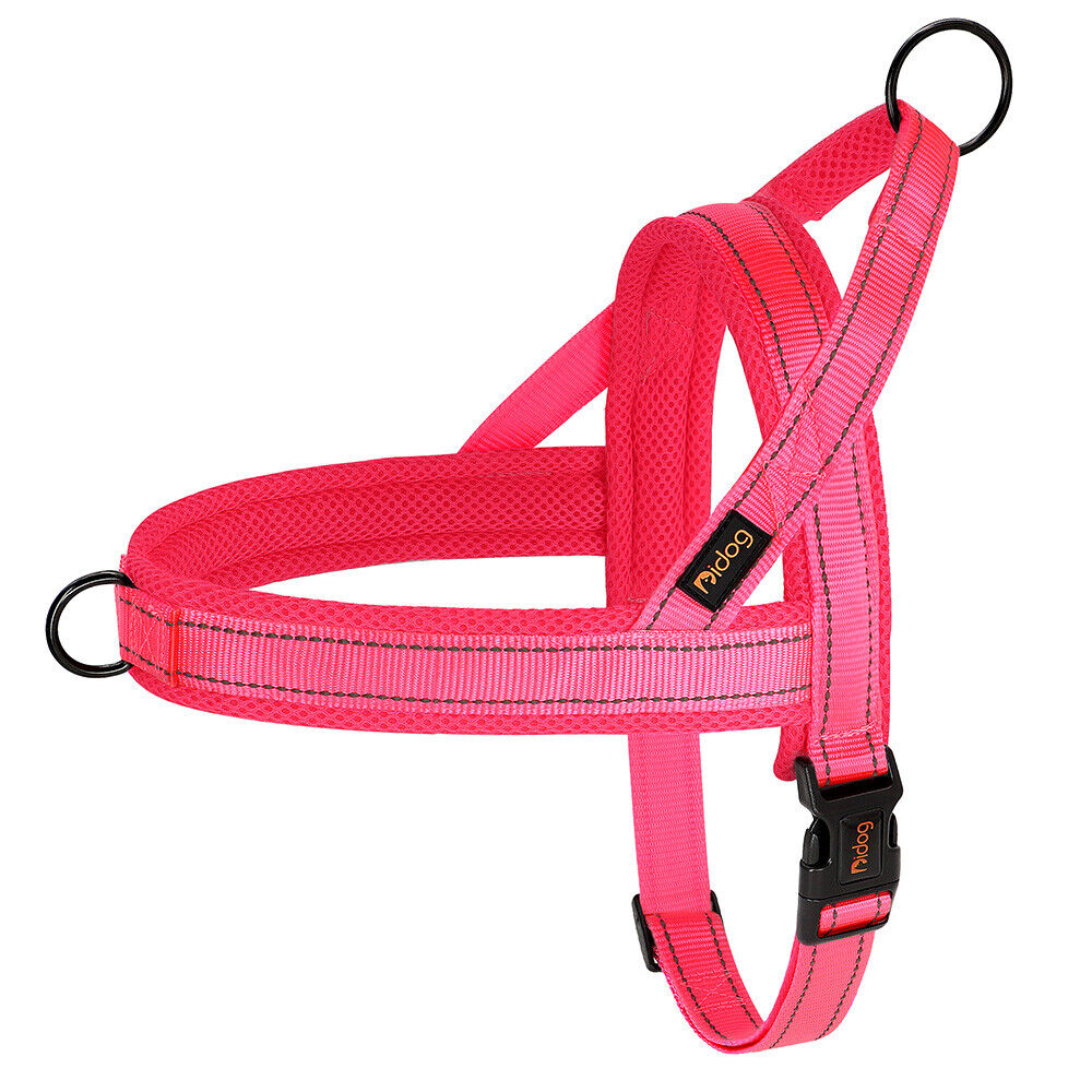Pet Artist No Pull Dog Pet Dog Harness Reflective Nylon Mesh Padded with Handle Front Leading