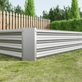 thumbnail image 5 of Metal Galvanized Raised Garden Bed,7.6x3.7x0.98ft Galvanized Planter Raised Garden Boxes for Vegetables, Flowers, Ground , Planter, Herbs, and Fruits(Silver), 5 of 7