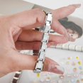 thumbnail image 1 of Clásico colgante de acero inoxidable anillo italiano para hombres y mujeres adecuado para pulseras de 9 mm para hacer herramientas de módulo de acero bricolaje, 1 of 5