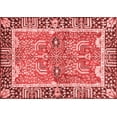 thumbnail image 1 of Ahgly Company Indoor Rectangle Abstract Red Modern Area Rugs, 5' x 8', 1 of 4