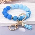 thumbnail image 6 of Soda Candy Silicone Beaded Keychain Wristlet Key Ring Bracelet Cute Car Key Chain Holder for Women, 6 of 6