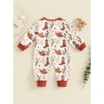 thumbnail image 4 of Bagilaanoe Newborn Baby Girls Boys One-pieces Print Long Sleeve Jumpsuit 3M 6M 12M 18M Infant Romper Casual Clothing, 4 of 8