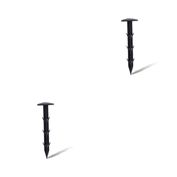 Cateissary Tierra Clavo Jardín Canopy Fijar estacas Reutilizable Patio Paisaje Bordes Césped Barrera de malas hierbas Pinchos de fijación Picnics Type1 NO1 Cateissary CBP214621