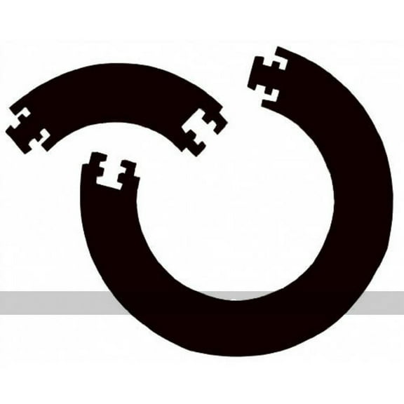 Bull's Darts 4-Piece Dartboard Surround (Black, Jigsaw Design)