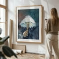 thumbnail image 4 of White Mushroom - Painting Watercolor Nature Botanical Abstract Illustration Unframed Wall Art Print 20 x 30 inches, 4 of 81