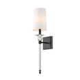 thumbnail image 1 of Z Lite 804-1S-MB 6 in. Ava 1 Light Matte Black Wall Sconce, 1 of 1