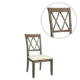 thumbnail image 2 of Simple Relax Set of 2 Linen Upholstered Side Chair in Beige and Salvage Brown, 2 of 5