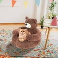 thumbnail image 4 of DAMAI Teddy Bear Dog Bed with Arms, Short Plush Cuddler Cat Sleeping Mat, 2026 New Cozy Fluffy Plush Cat Sofa Bed, Non-Slip Detachable Warm Cuddle Bed for Cats Dogs, 4 of 6