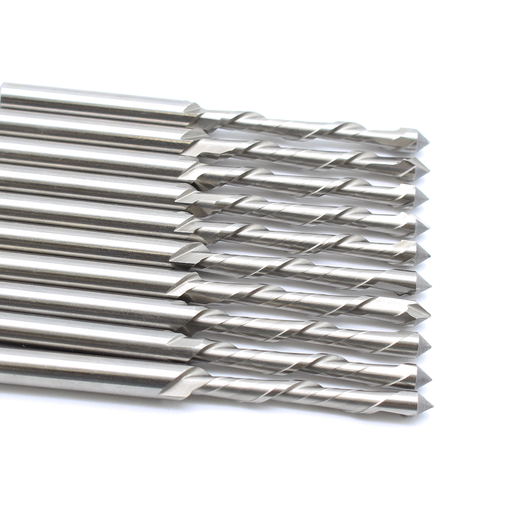 TMAX 10pc 3/16 Inch Drywall Bit Downward Spiral Router Cutout Bits