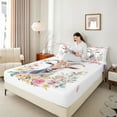 thumbnail image 4 of Castle Fairy Farm Animal Goat Full Size Sheets 4-Piece for Teenagers,Colorful Floral Flowers Breathable Bed Sheets,Retro Vintage Aesthetic Lightweight Sheet Sets,Luxury Bedroom Decor, 4 of 7