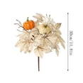 thumbnail image 4 of QuanTara Artificial Cream White Maple Leaf Picks, 12" Vintage Faux Fall Stems, Cloth Maple Leaves Branches for Halloween, Thanksgiving Vase Fillers, Floral Arrangements & Neutral Fall Decor, 4 of 5