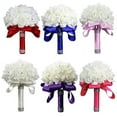 thumbnail image 5 of AYYUFE 1 Bouquet Wedding Bride Bridesmaid Rhinestone Decor Foam Artificial Flower, 5 of 7