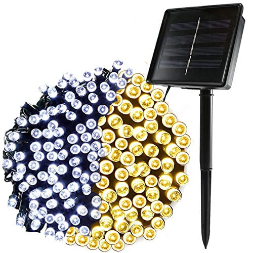 LETTON Solar String Lights Waterproof Outdoor 200 LED 72FT 8-in-1 Mode for Home 