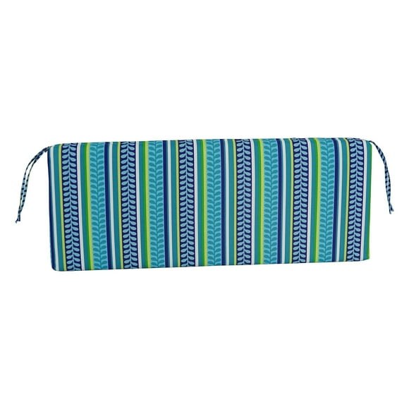 Blazing Needles Outdoor Bench Cushion, 1 Count (Pack of 1), Pike Azure