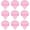 Pink, variant on 9 count Triangle Puffs, Makeup Puff for Loose Beauty Makeup Tool