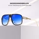 thumbnail image 4 of Gafas de sol para hombre Gafas retro Marco de metal Gafas clásicas, 4 of 5