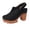 Black, variant on Bkhluea Women Geometric Cutout Slingback Platform Block Heel Sandals Comfortable Footwear For Office Party Casual Outdoor Daily Activities