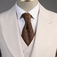 thumbnail image 3 of Beauty-Emily Men’s 3-Piece Slim Fit Suit Set – Notch Lapel Blazer, Vest & Pants in Premium Fabric for Wedding, Prom & Business, Lightweight Beige, Khaki & Olive, 3 of 12