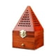 thumbnail image 1 of Quemador de incienso de madera, quemador de incienso de madera, porta incienso en forma de pirámide con Madera Roja Corta, 1 of 9