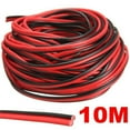 thumbnail image 2 of Fridja 2 Pin Extension Wrie, EvZ 20AWG 2 Conductor Parallel Electric Cable Cord for Led Strips Single Color 3528 5050, Red Black, 66ft/20M, 2 of 4