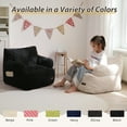 thumbnail image 6 of BYBYME Kids Bean Bag Chair,Soft Memory Foam Bean Bag Chair with Pocket for Toddlers,Lazy Sofa Lounger for Gaming,Reading,Black, 6 of 6