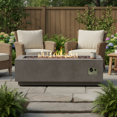 thumbnail image 2 of Homy Casa 48" Fire Pit Table with Lava Rocks for Backyard Patio Heating, 2 of 6