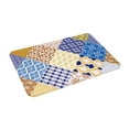 thumbnail image 2 of DouZhe Doormat Non-Slip Washable Floor Mat, Indoor Area Rug Moroccan Ethnic Style Collage Pattern Carpet, 24x16 inches, 2 of 7