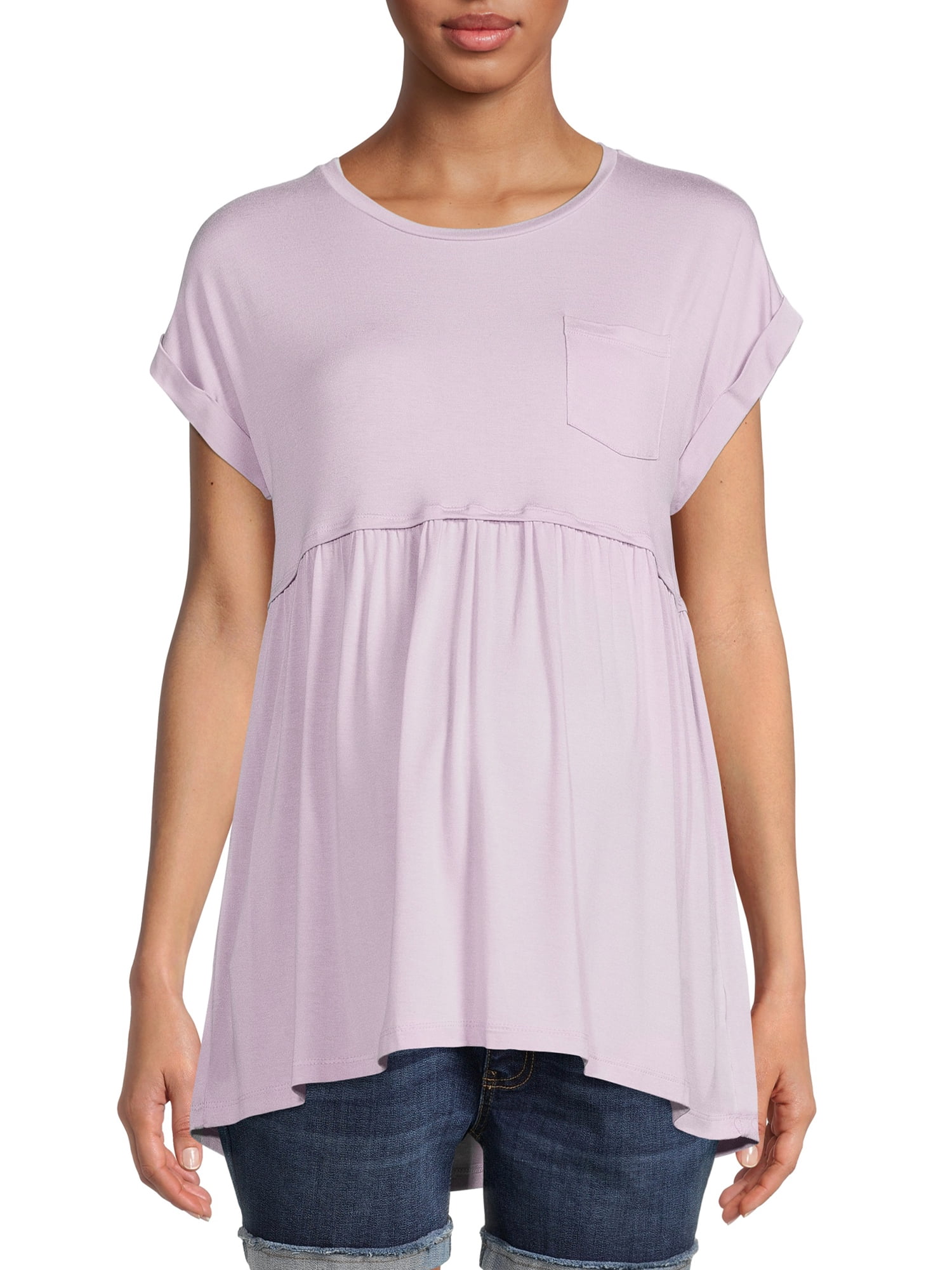 Time And Tru Women's Maternity Babydoll T-Shirt