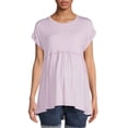 thumbnail image 4 of Time And Tru Women's Maternity Babydoll T-Shirt, 4 of 6