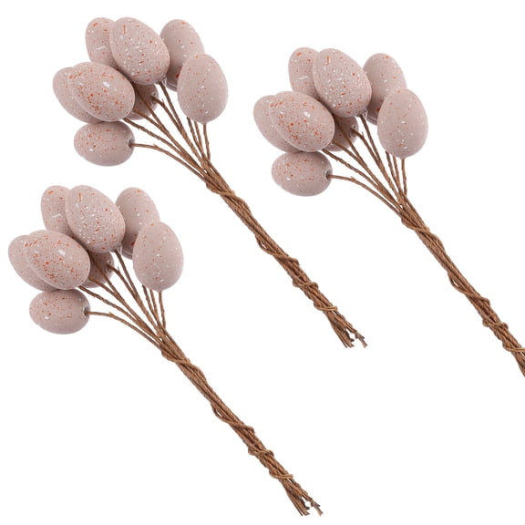 WHAMVOX 27-Piece Plastic Easter Decorations with Spotted Design for Home, Party, and Holiday Event Decor