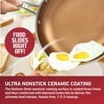 thumbnail image 4 of Gotham Steel Diamond Nonstick Frying Pan Set Piece 8" 10 12" Skillets Ceramic Cooking Pan Induction Oven Safe Red Copper, 4 of 6