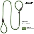 thumbnail image 6 of Fida Durable Slip Lead Dog Leash Bulk Pack of 5, Heavy Duty 1/2" x 6 FT Comfortable Strong Rope Slip Leash for Large, Medium & Small Dogs No Pulling Pet Training Leash with Highly Reflective (Green), 6 of 8