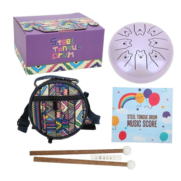 Chakra Drum, Improve Hand Foot Coordination Steel Tongue Drum 8 Notes